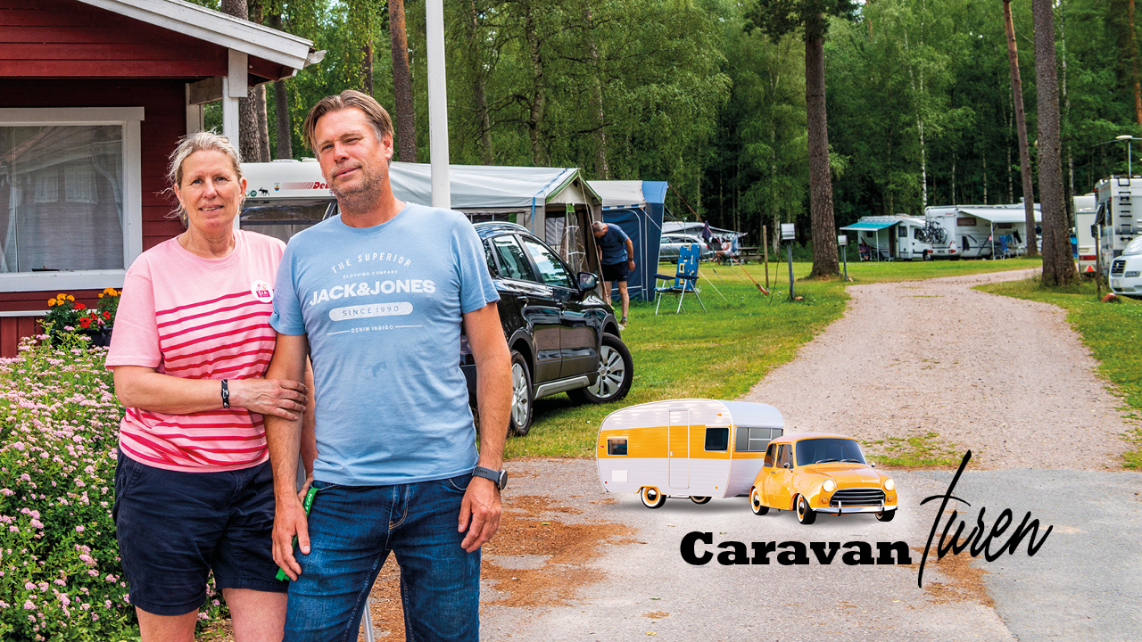 Sabbatsåret i husbil slutade med en helt ny yrkeskarriär. Hösten 2020 köpte Christine Stegmair och Rickard Westrin den lilla campingen vid Holsjön nära gränsen mellan Halland och Västra Götaland.