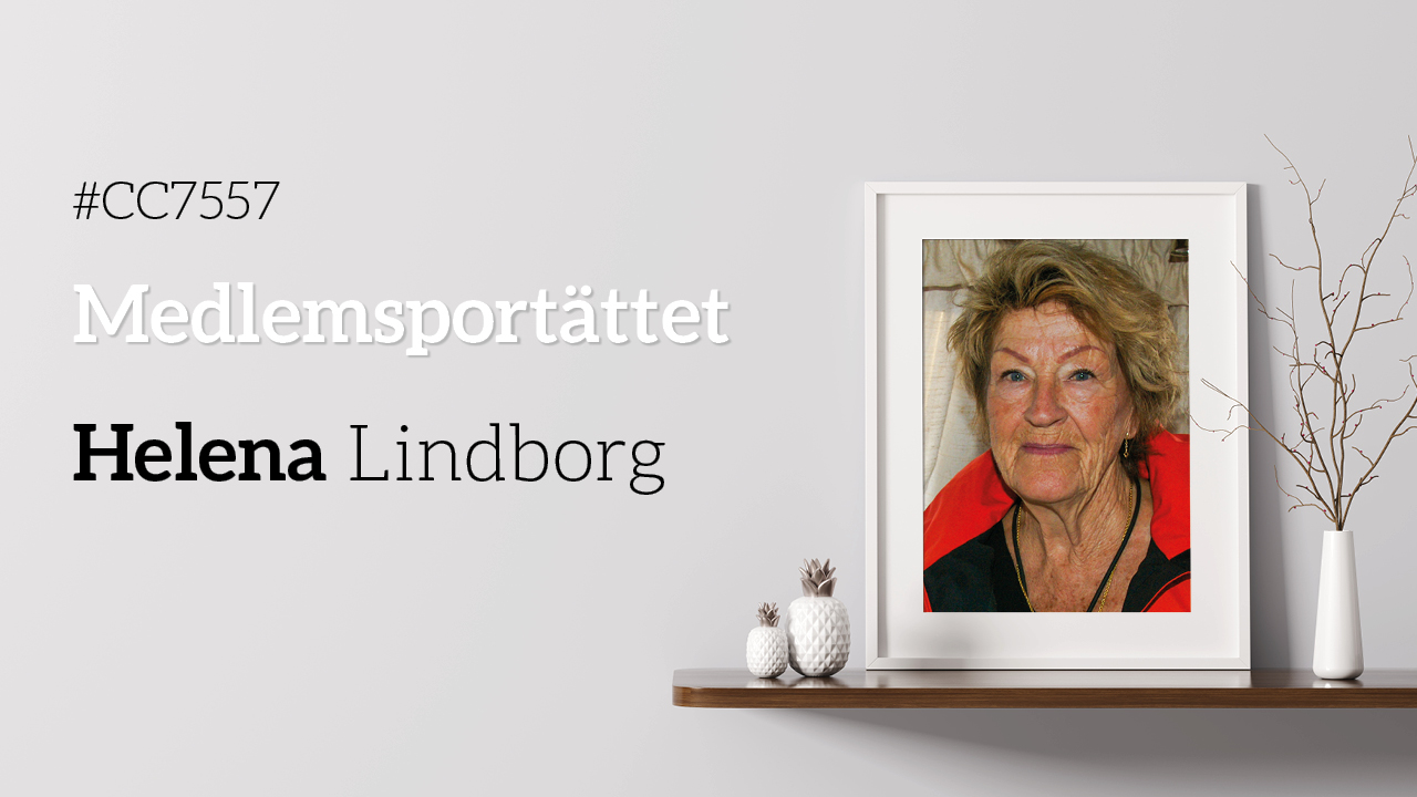 Heleena Lindborg var 18 år när hon flyttade till Sverige. Vintercamping och skidåkning har följt henne genom livet. Nu är hon 79 år och swishar sig gärna ner för pisterna...